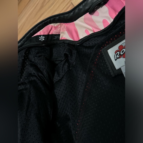 Joe Rocket Rocket Girl black soft thick leather motorcycle jacket with armor - Picture 4 of 10